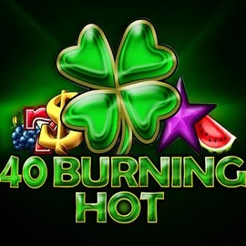 40 Burning Hot slot logo by Amusnet Interactive at LolaJack Casino40 Burning Hot