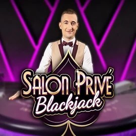 Blackjack Salon Privé slot logo by Ezugi at LolaJack Casino