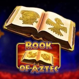 Logo of Book of Aztec from Amatic Industries at LolaJack Casino
