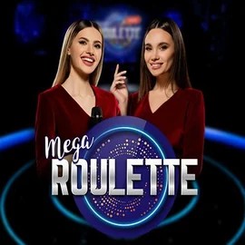 Mega Roulette logo by Pragmatic Play at LolaJack Casino